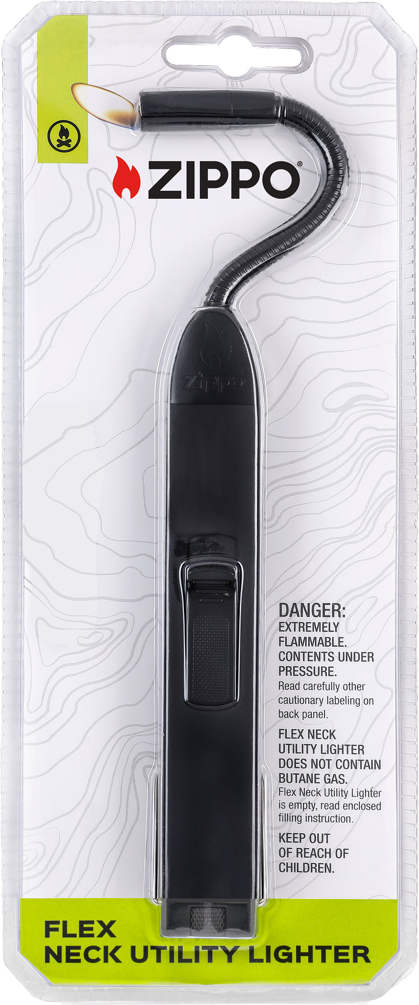 Flex Neck Utility lighter Black butane bl.