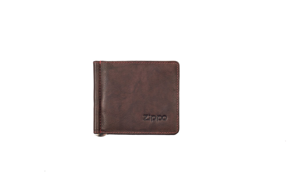 Money Clip Card Wallet Brown