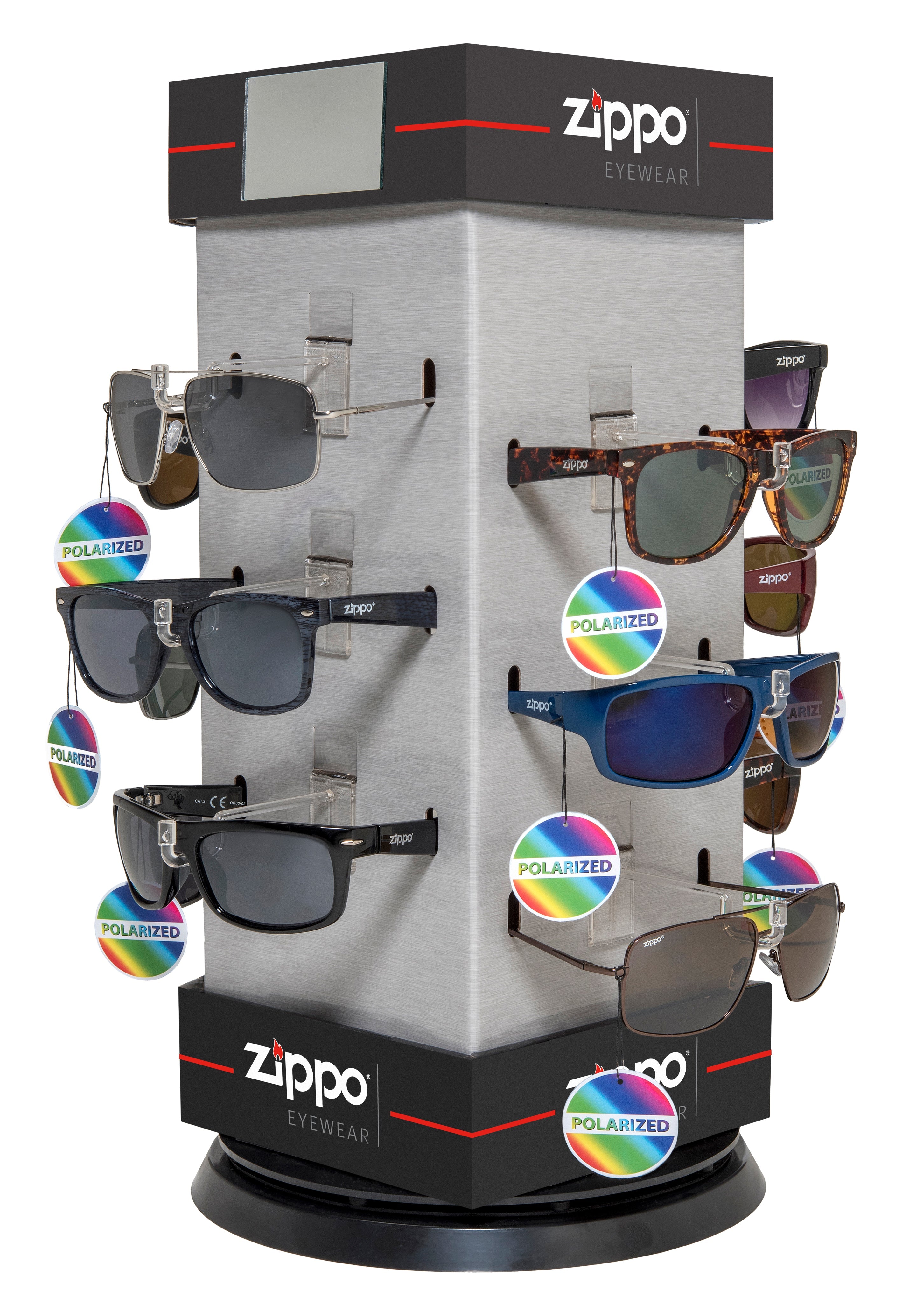 Display with 12 Sunglasses Polarized