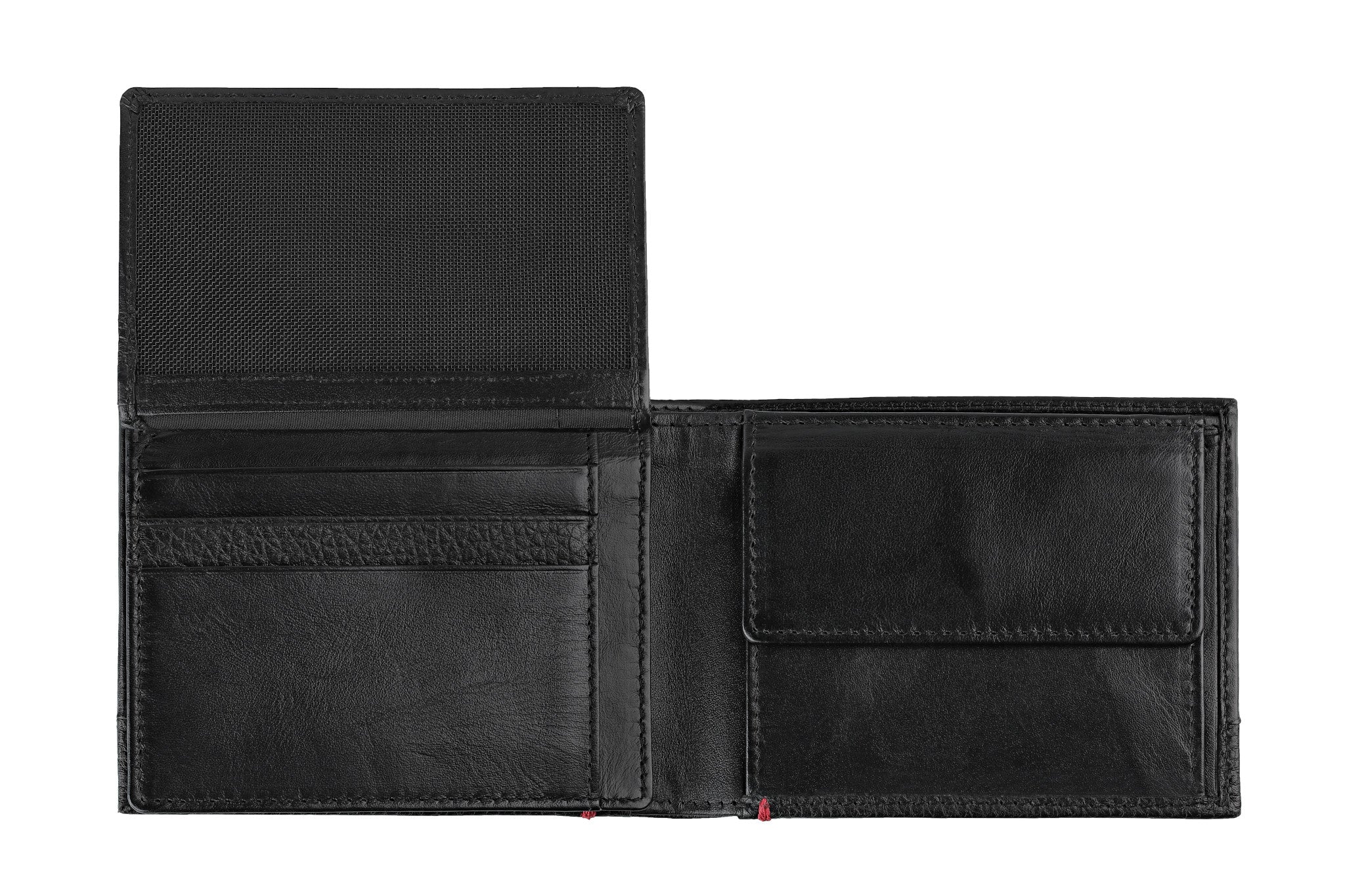 Wallet Black Nappa 8CC ID Coin