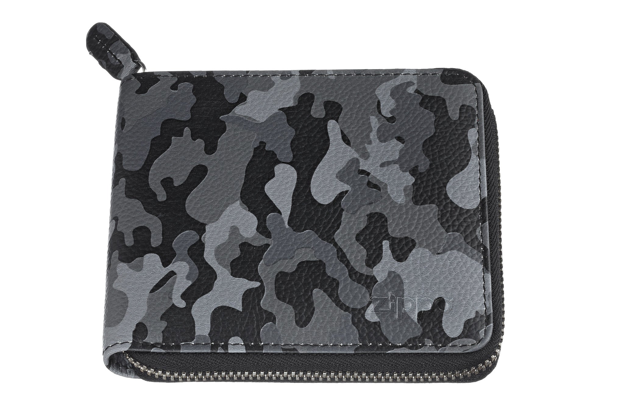 Wallet Camo Gray with Zipper