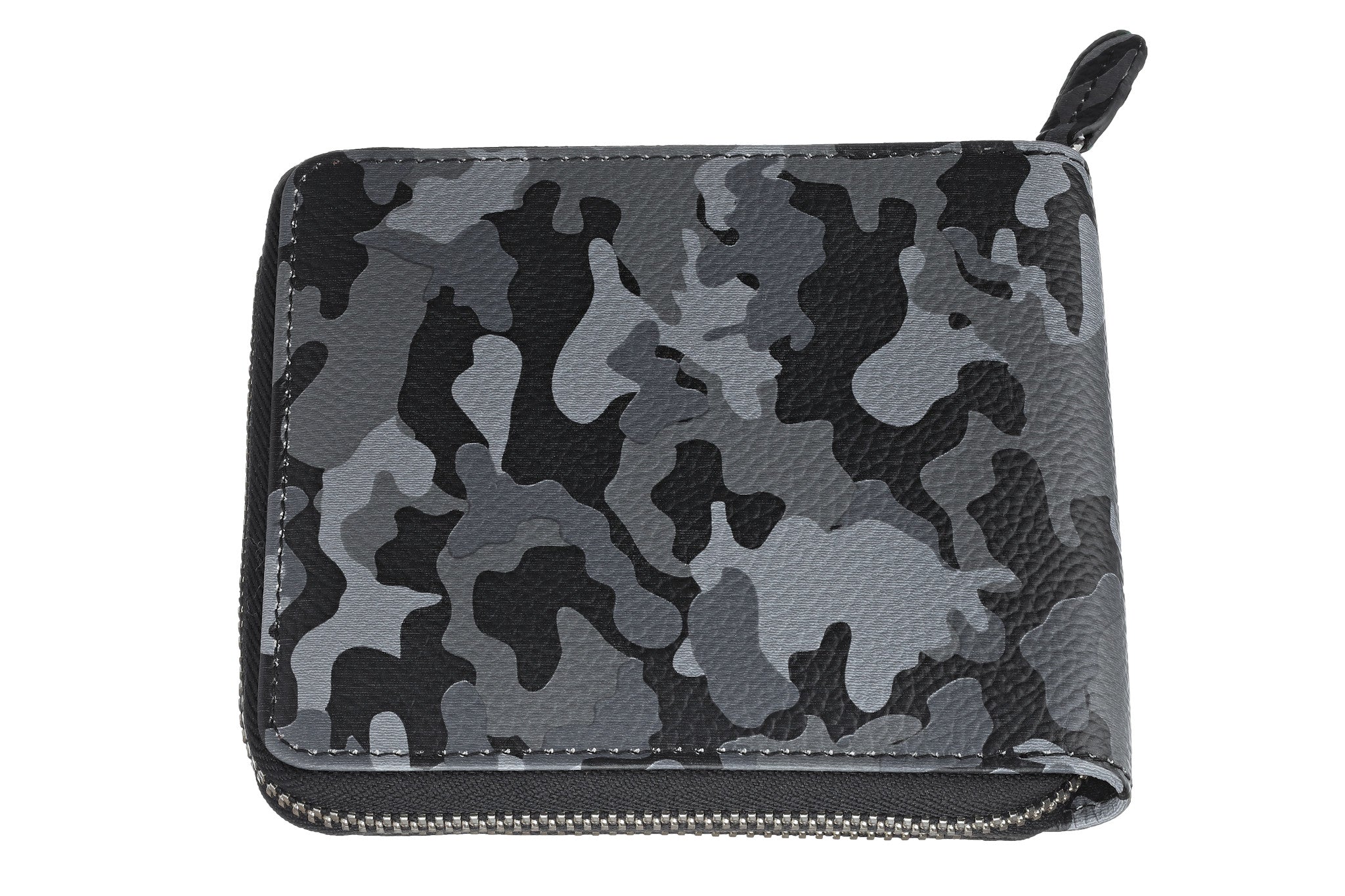 Wallet Camo Gray with Zipper