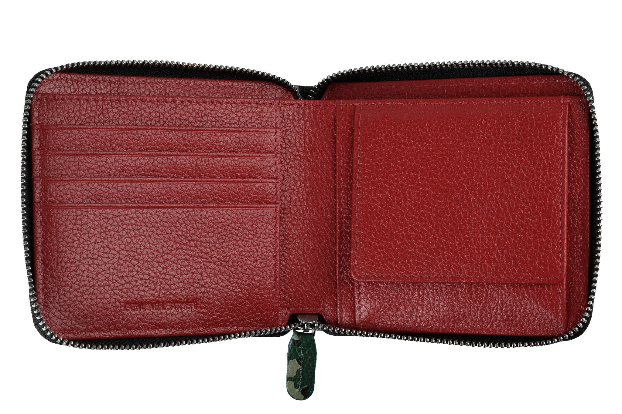 Wallet Camo green with Zipper
