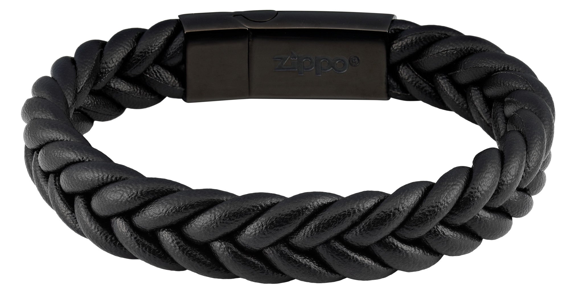 Braided leather bracelet 20cm