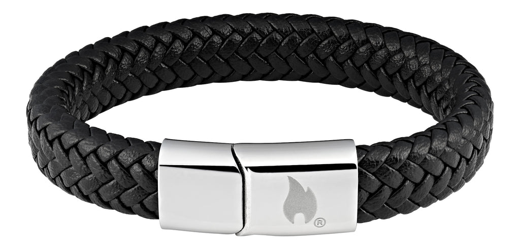 Braided leather bracelet 20cm