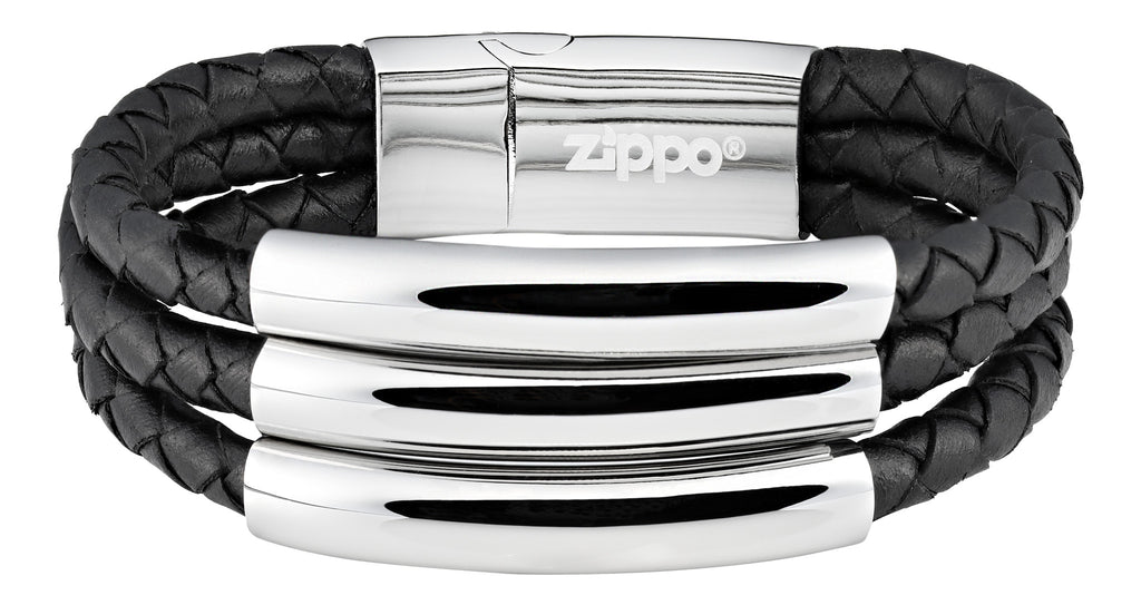 leather bracelet with 3 stripes