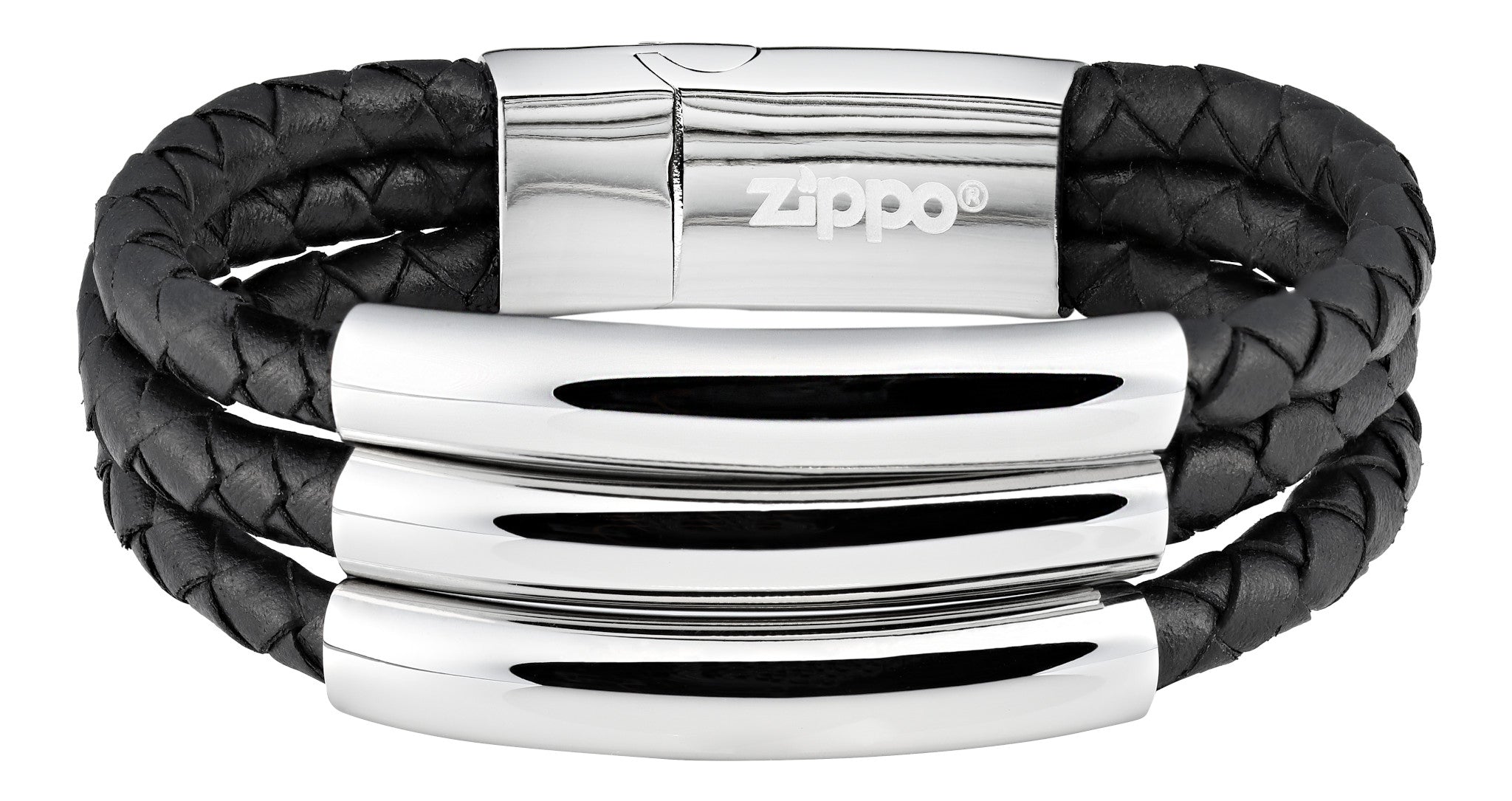 leather bracelet with 3 stripes