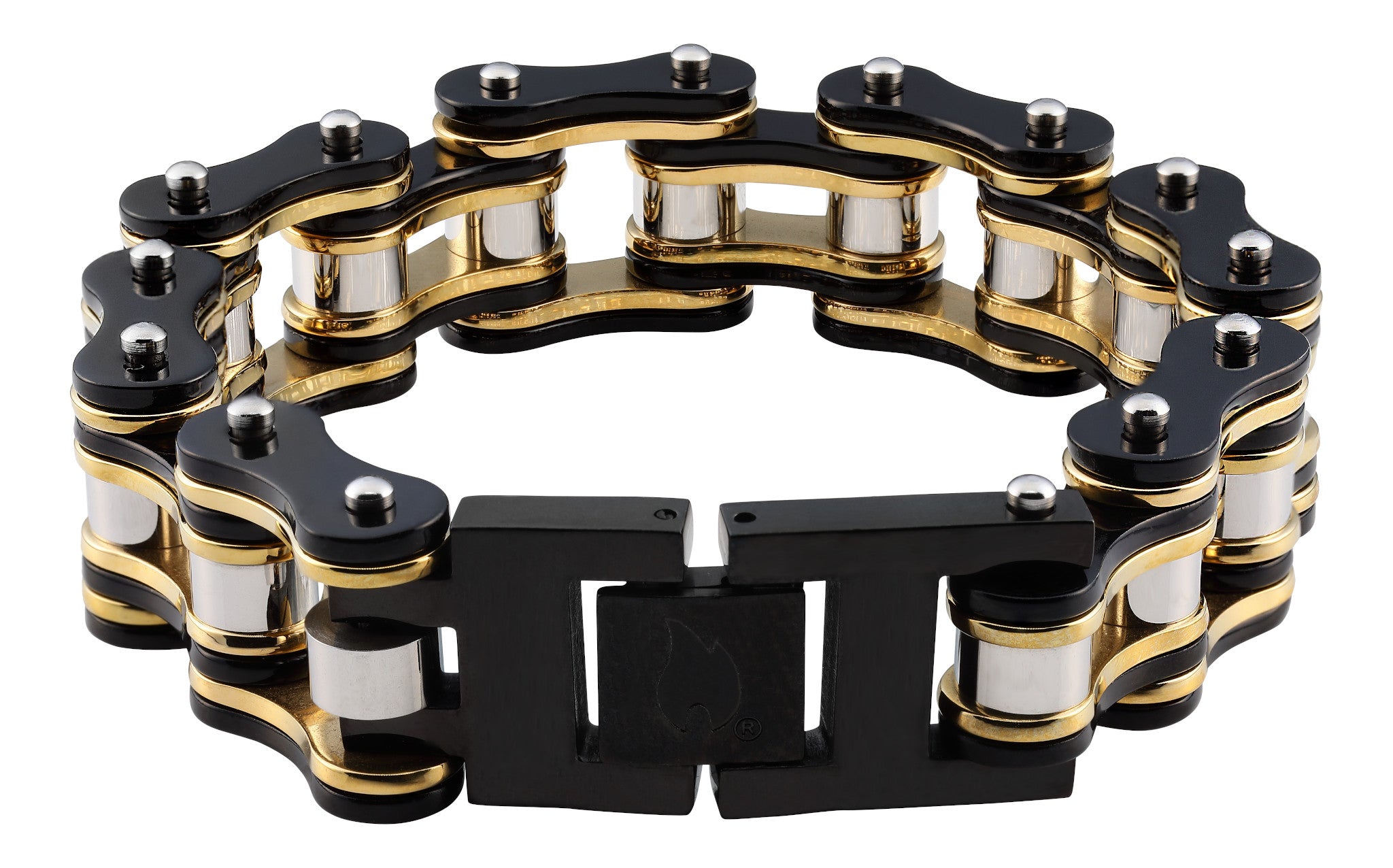 Bike Chain Black/Gold - 18 x 1.6 x 0.8cm