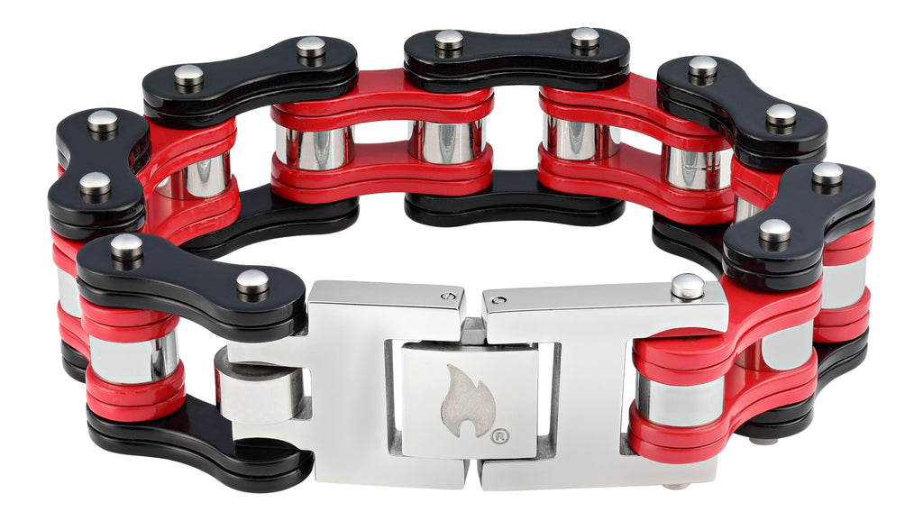 Bike Chain Black/Red - 22 x 1.6 x 0.8 cm