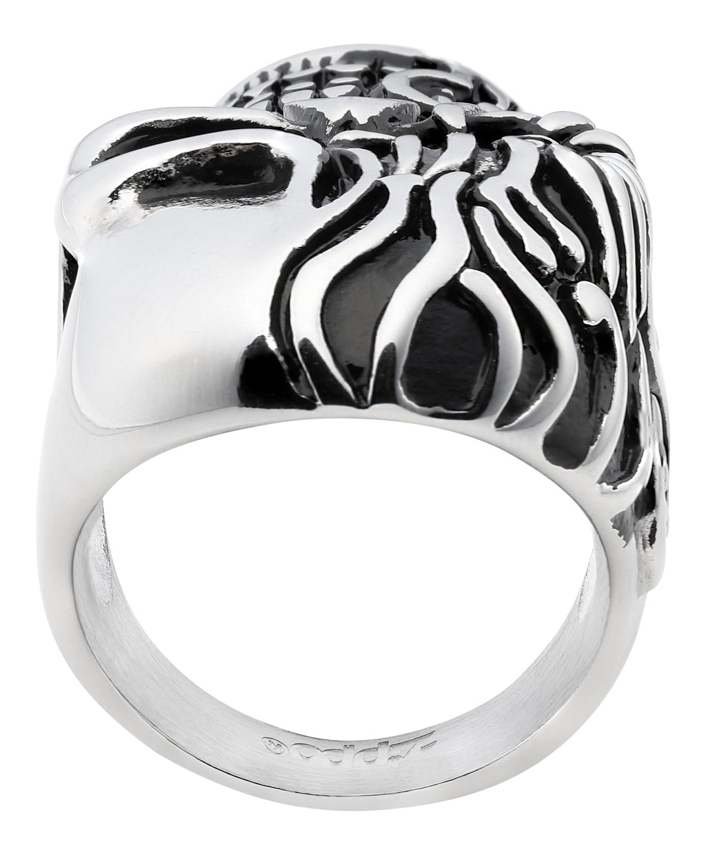 Stainless steel skull ring 70