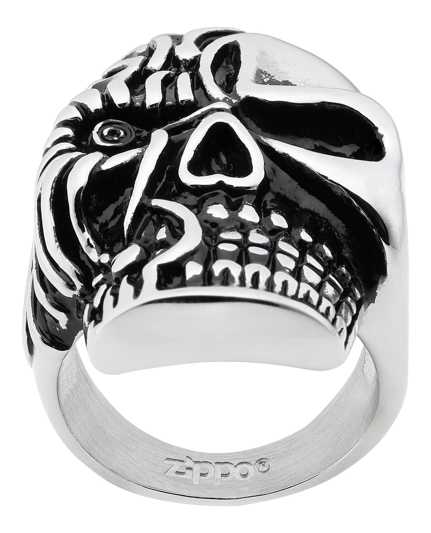 Stainless steel skull ring 66
