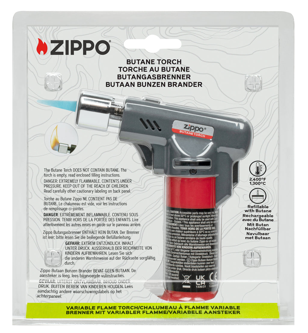 40558 Zippo Butane Torch DE/EN/NL/FR