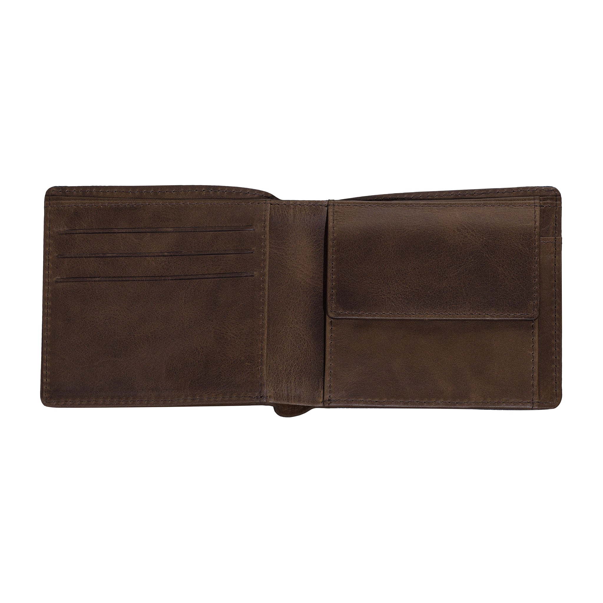 Mens Wallet Denim Blue Brown