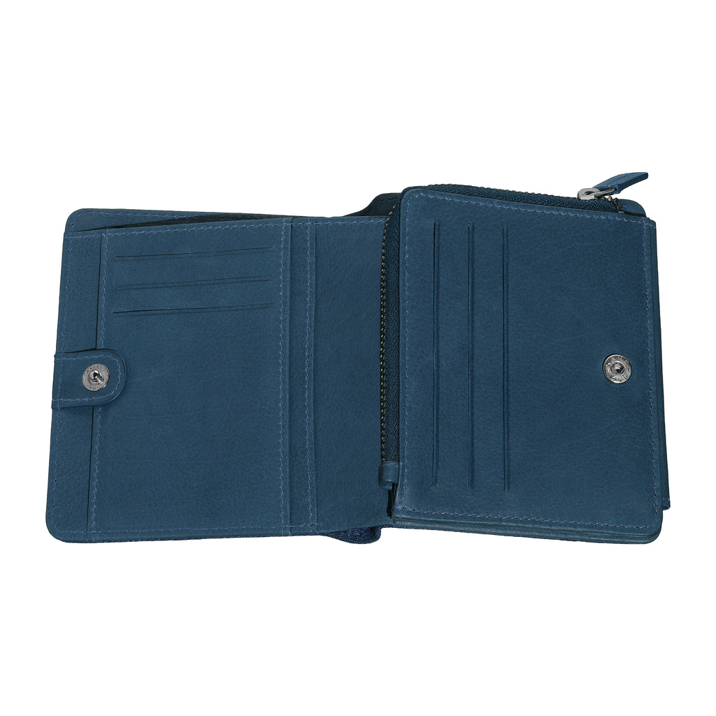 Ladies Wallet Denim Calf Antique