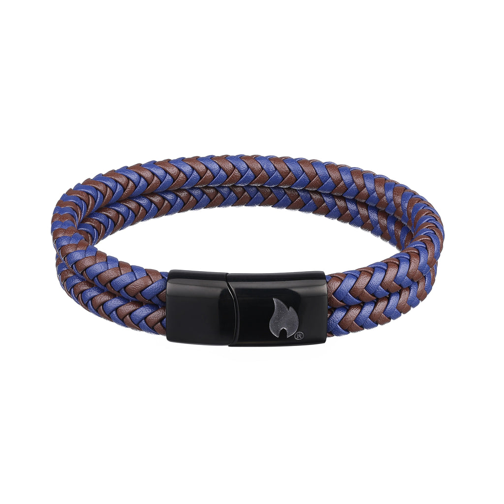 Two Layer Leather Bracelet 22cm