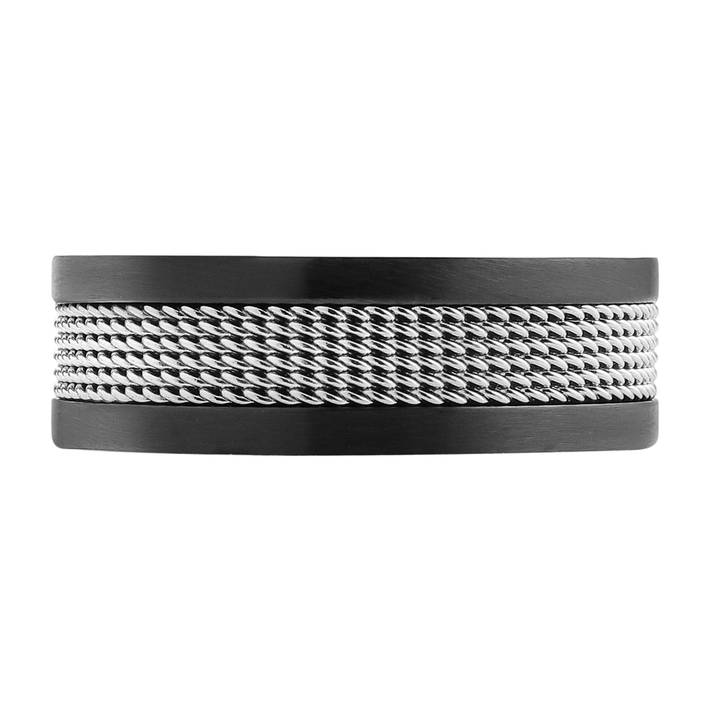 High Polished Mesh Band Ring #64