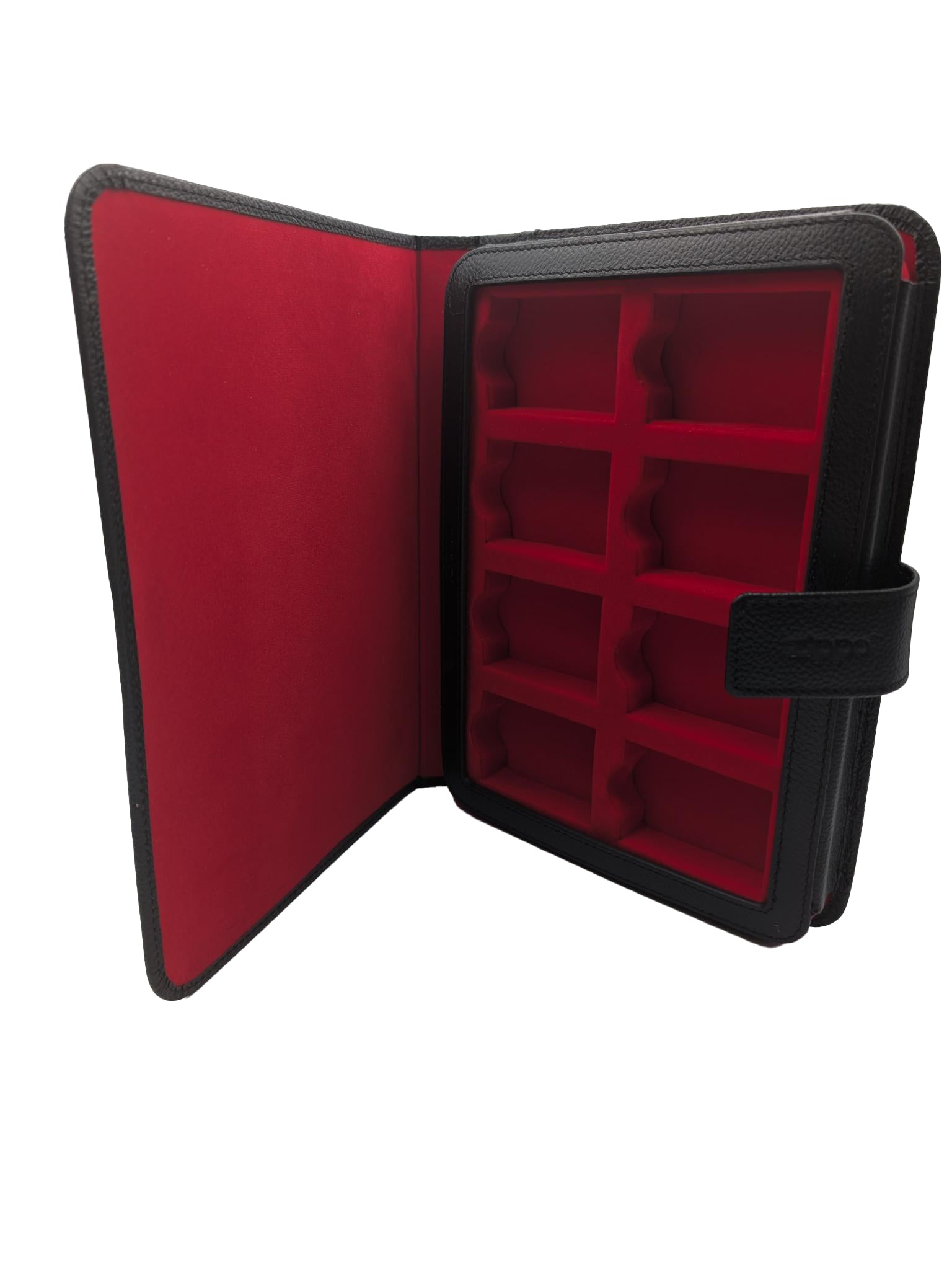 Leather Box 8 pcs lighter Black and Red