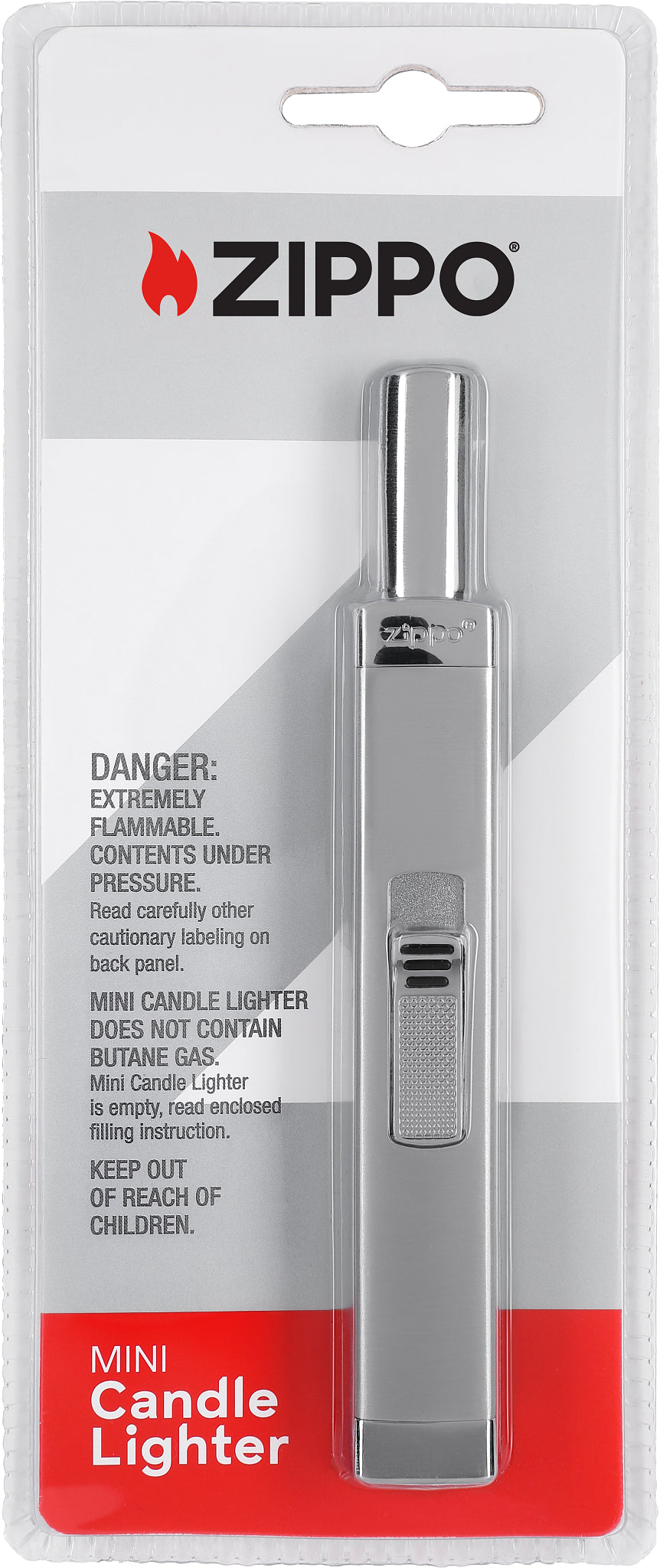 Candle lighter Brushed Chrome butane bl.