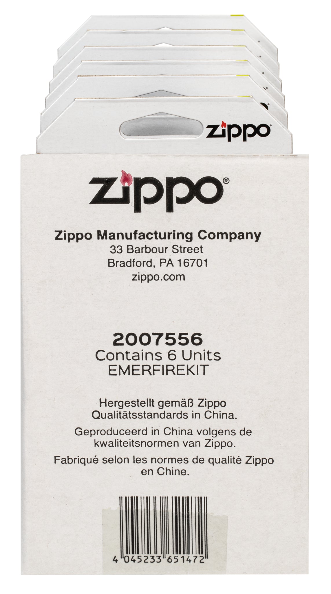 40571 Zippo Emergency Fire Kit DE/NL/FR
