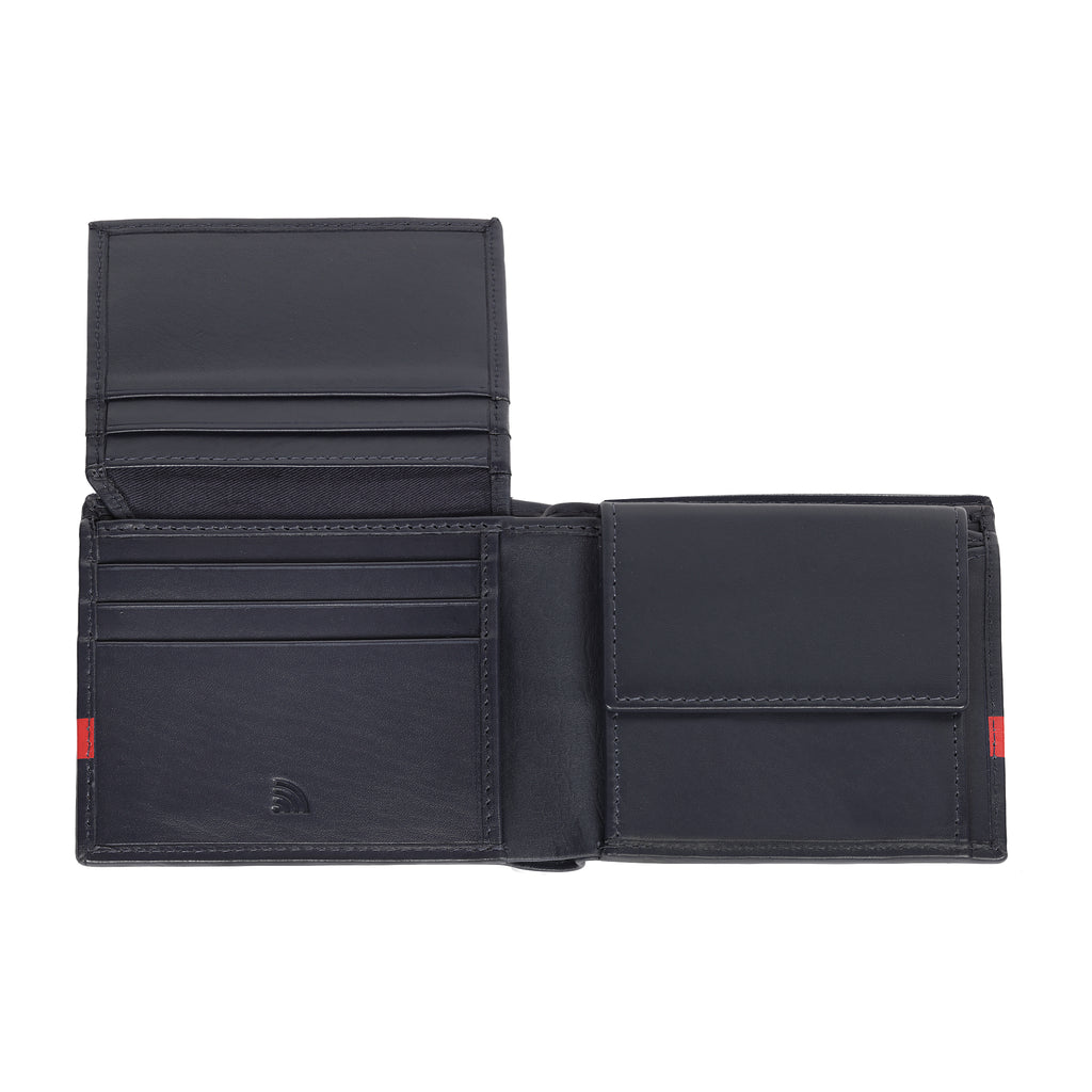 Navy Blue Tri-fold w/ Coin Case