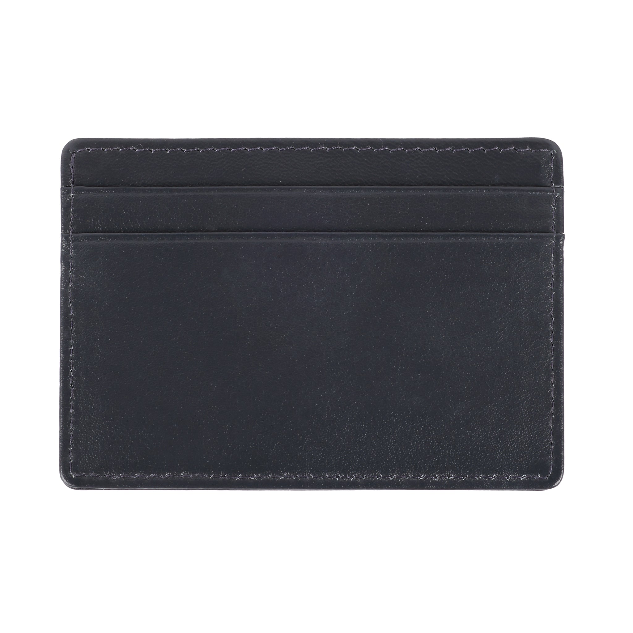 Navy Blue Zipper Wallet w/ Removable Card Holder