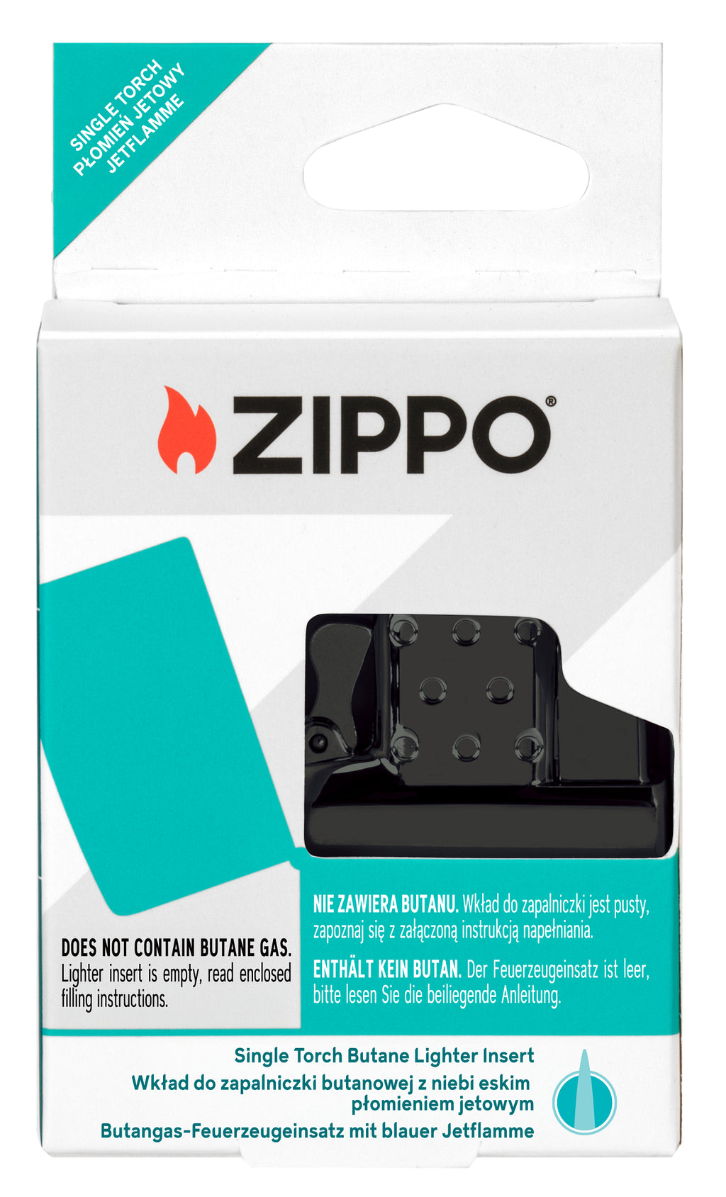 Butane Single Flame Insert BLACK - EN/PL/DE