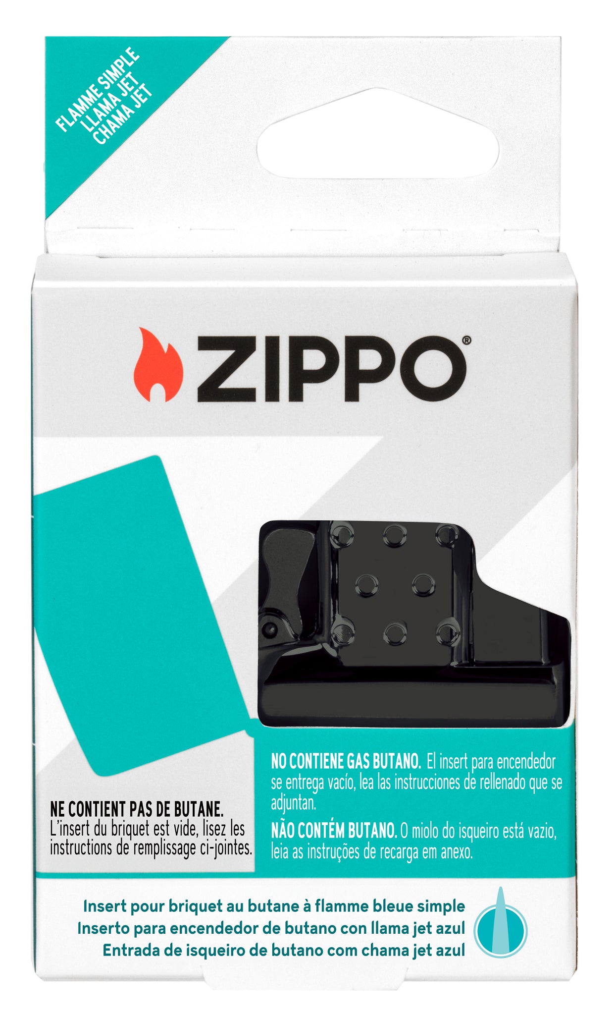 Butane Single Flame Insert BLACK – FR/ES/PT