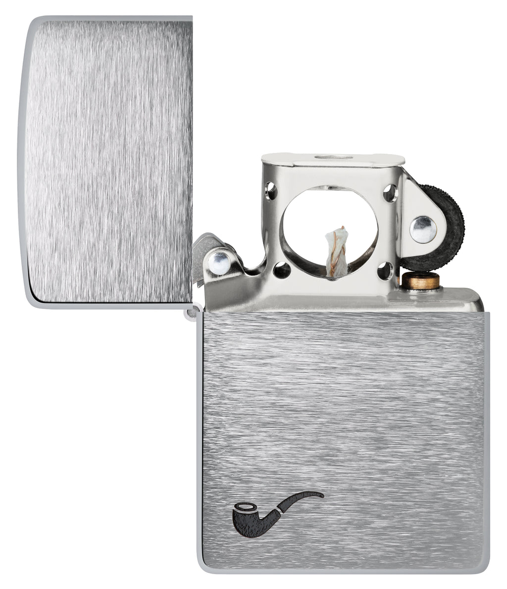 PL ZIPPO 200 PIPE CHROME BRUSHED
