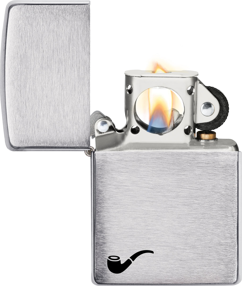 PL ZIPPO 200 PIPE CHROME BRUSHED