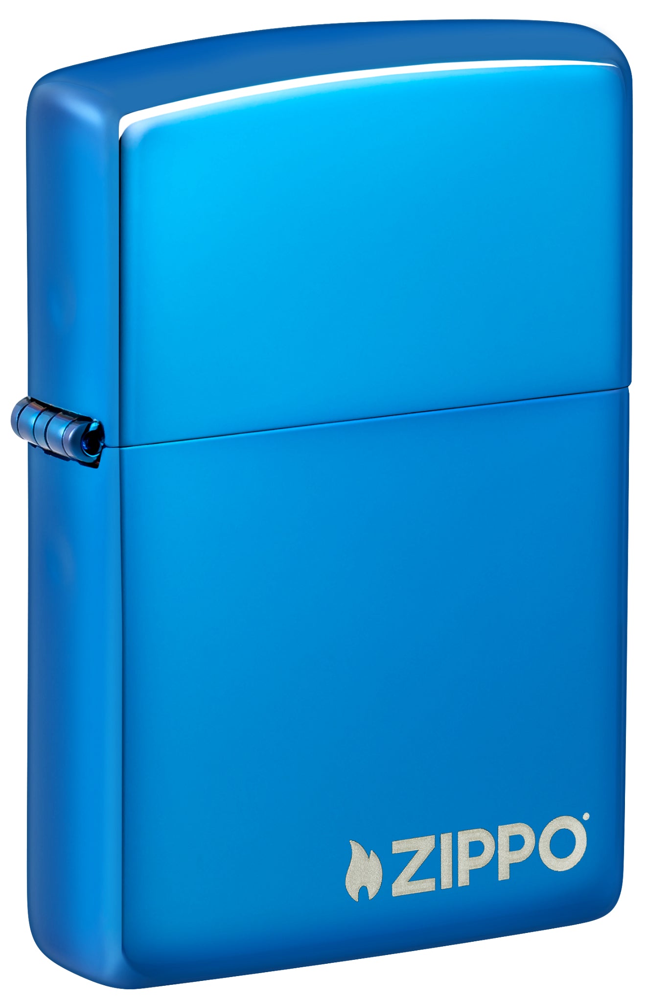 20446ZL High Polish Blue with Zippo Logo