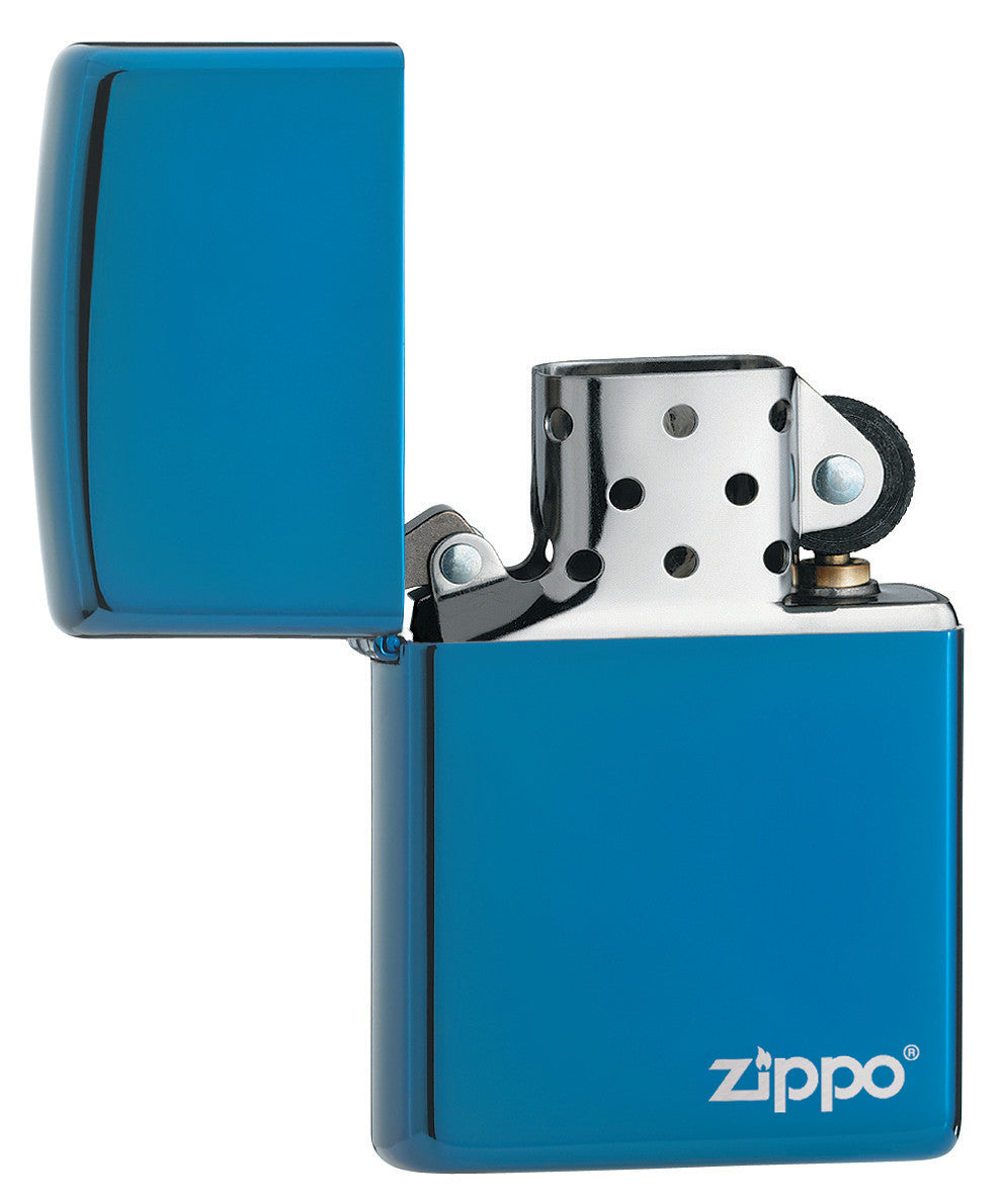 20446ZL High Polish Blue with Zippo Logo