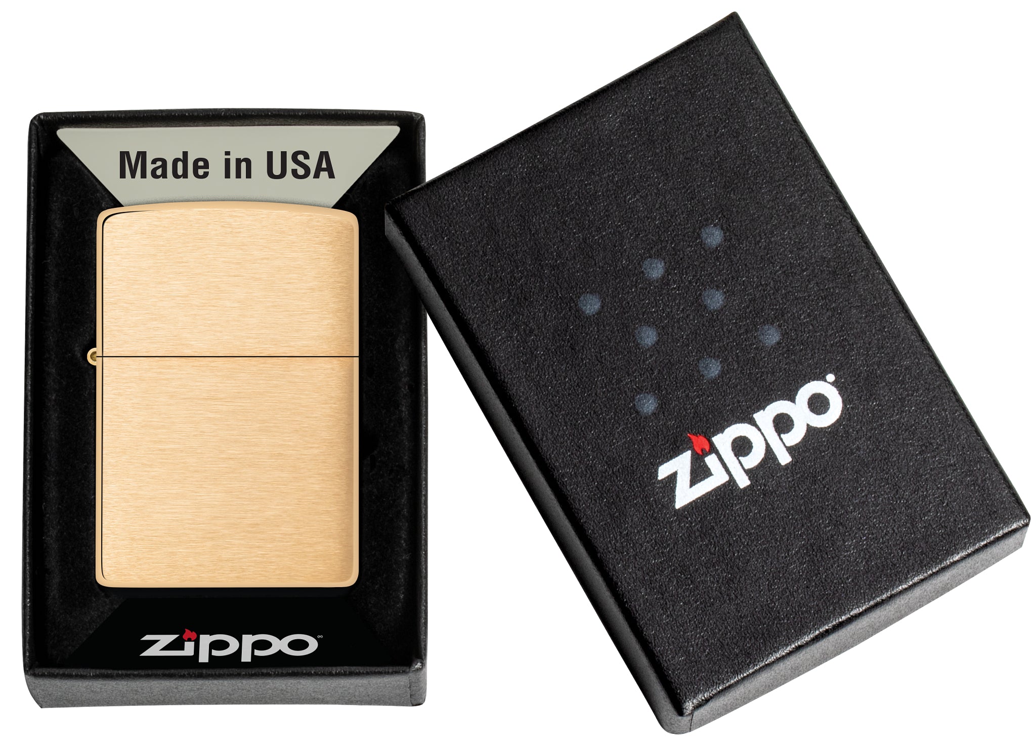PL ZIPPO 204 B BRASS BRUSHED