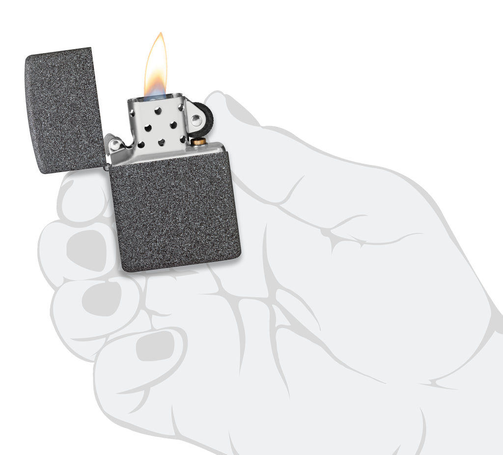 PL ZIPPO 211 REG IRON STONE