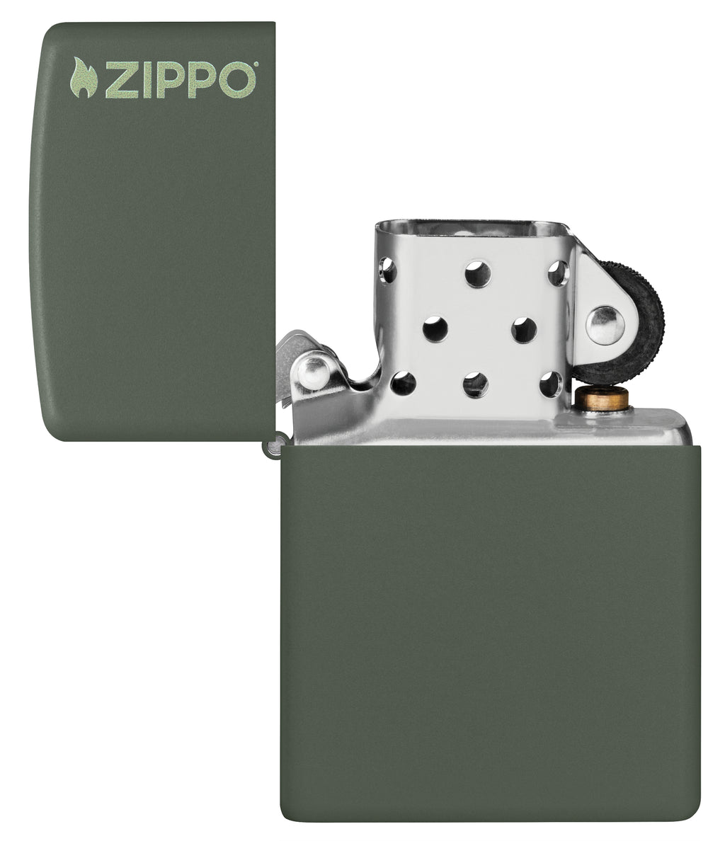 221ZL Green Matte with Zippo Logo