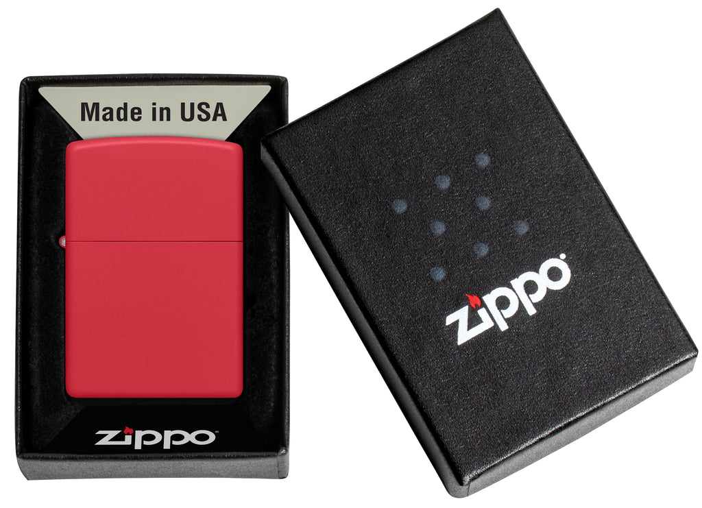 PL ZIPPO 233 RED MATTE