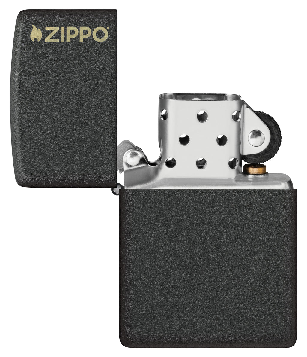 236ZL Black Crackle with Zippo Logo