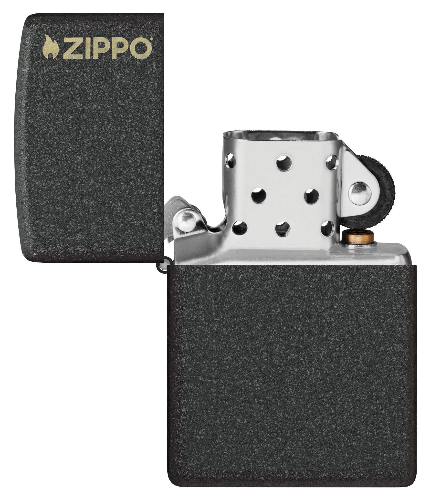 236ZL Black Crackle with Zippo Logo