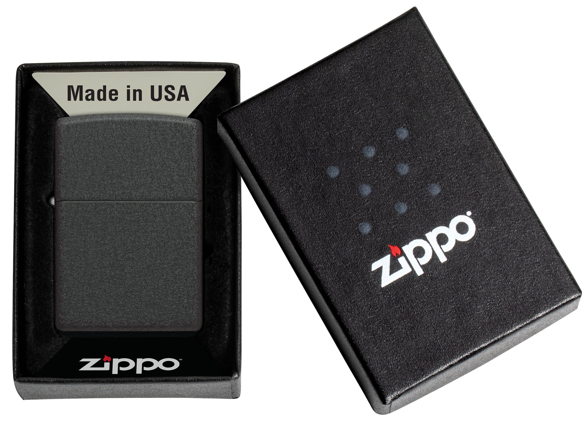 PL ZIPPO 236 BLACK CRACKLE