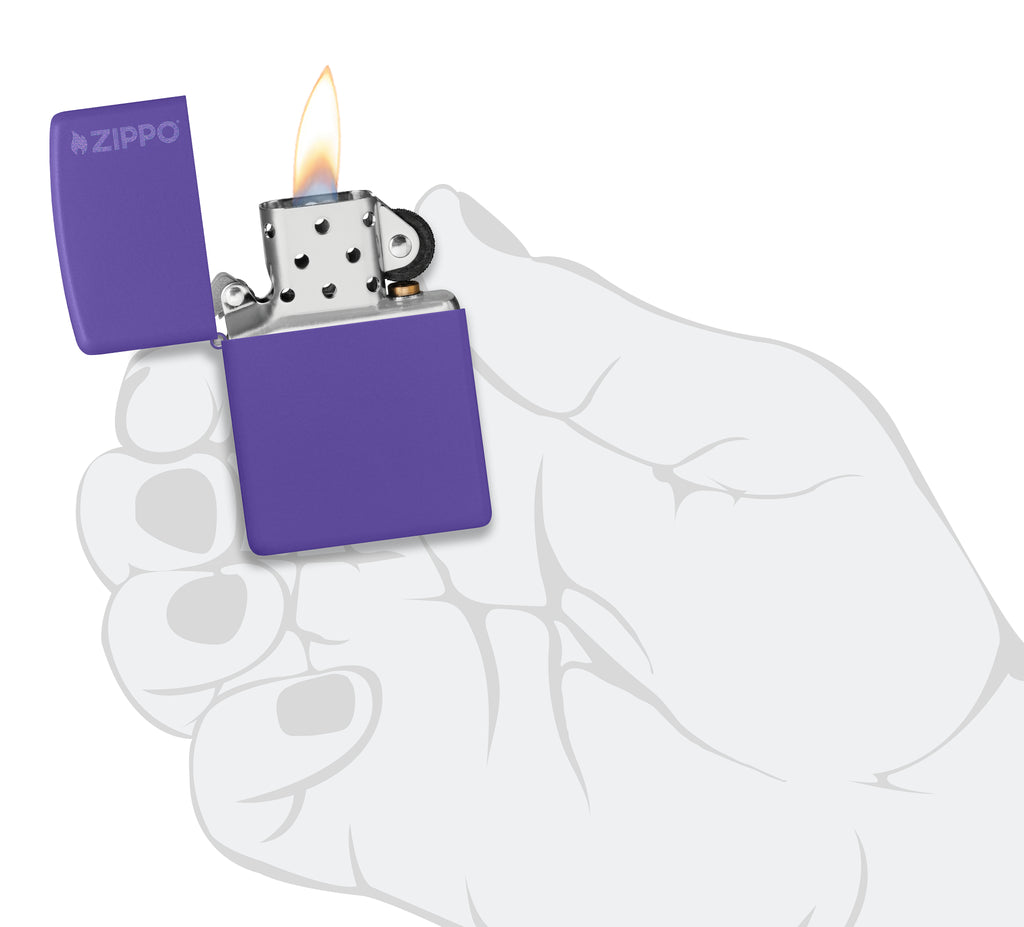 237ZL Purple Matte with Zippo Logo