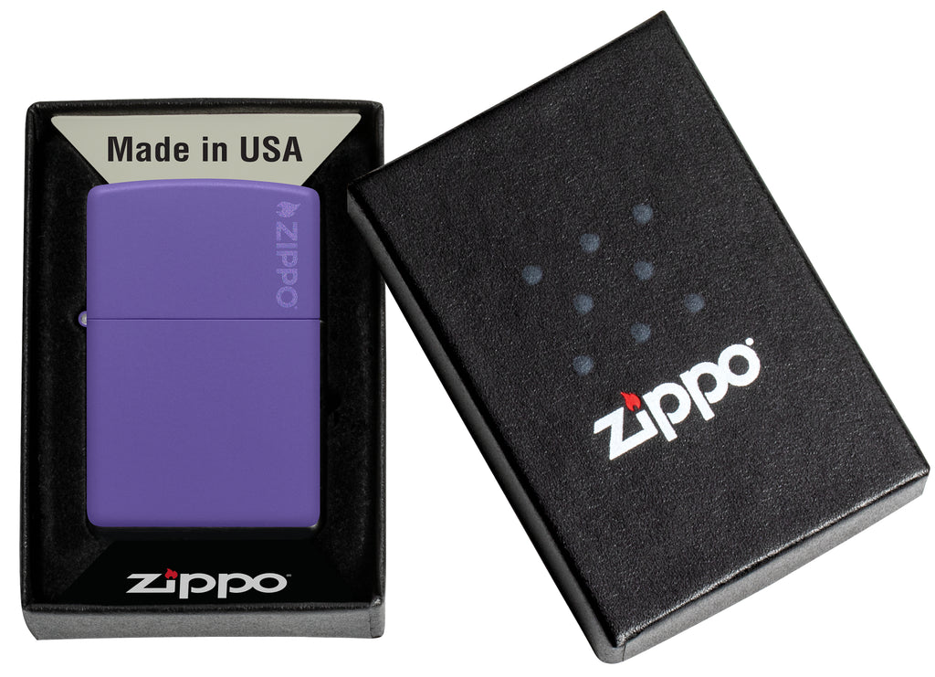 237ZL Purple Matte with Zippo Logo