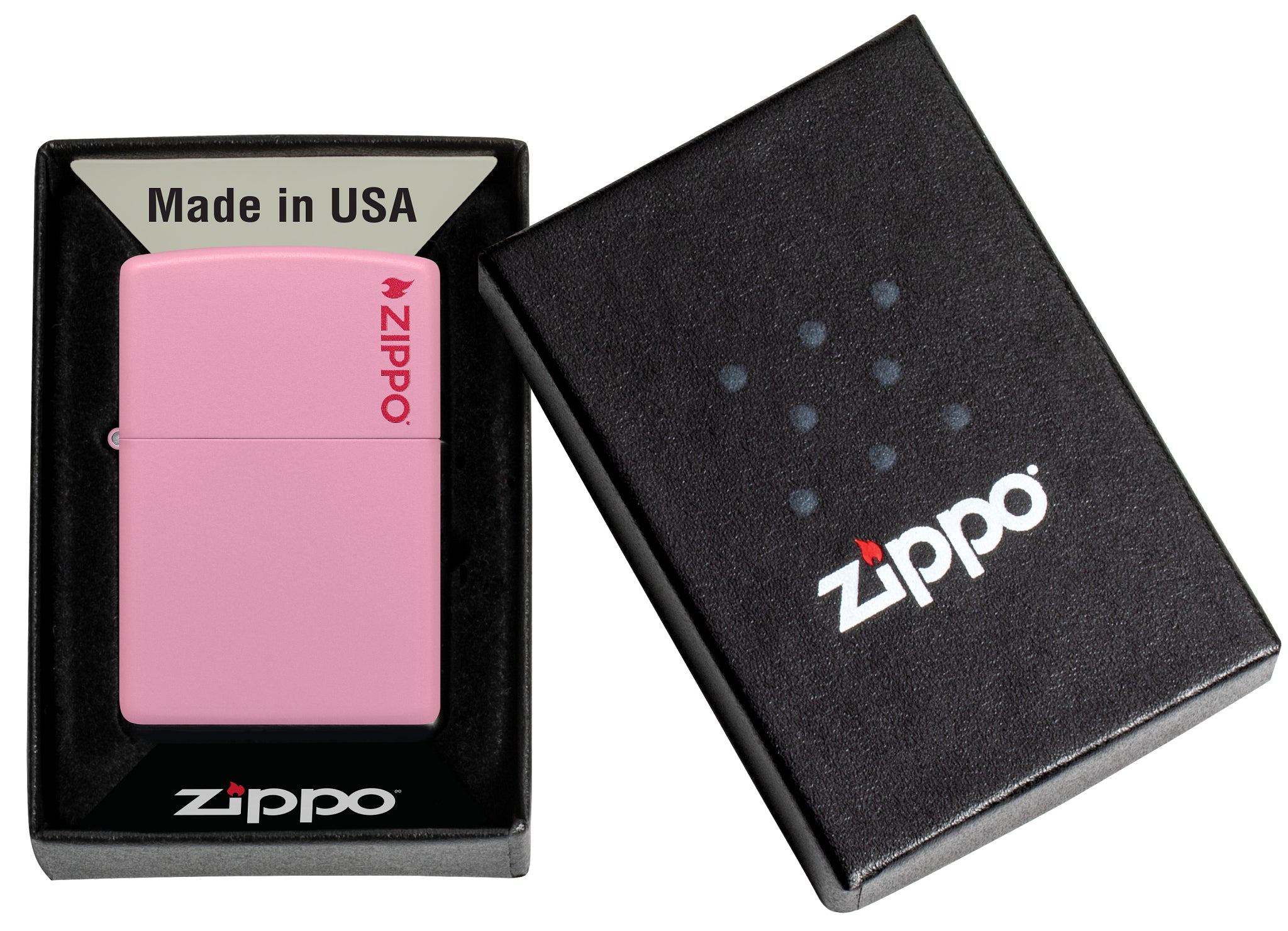 238ZL Pink Matte with Zippo Logo