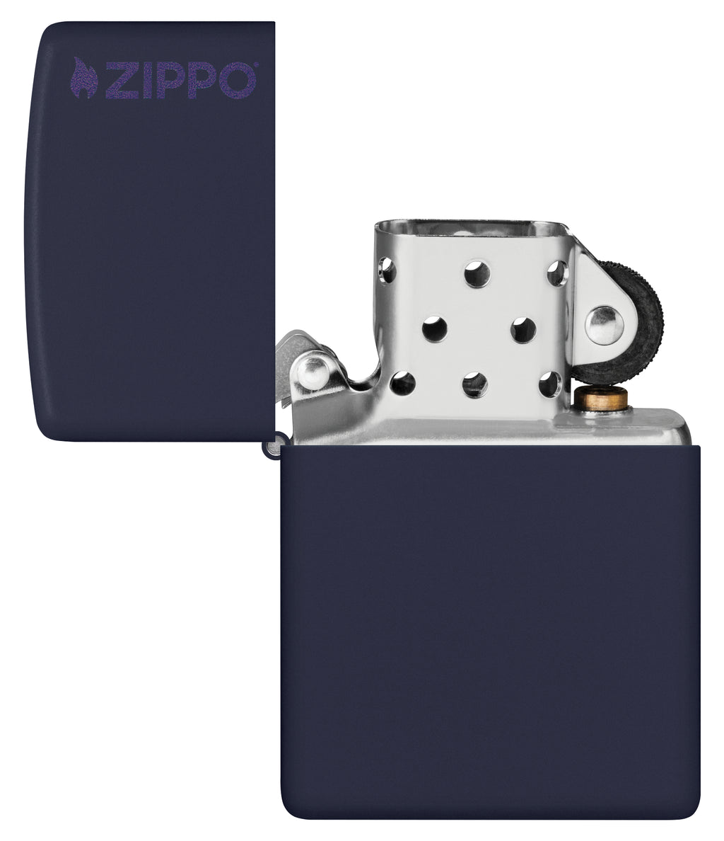 239ZL Navy Matte with Zippo Logo