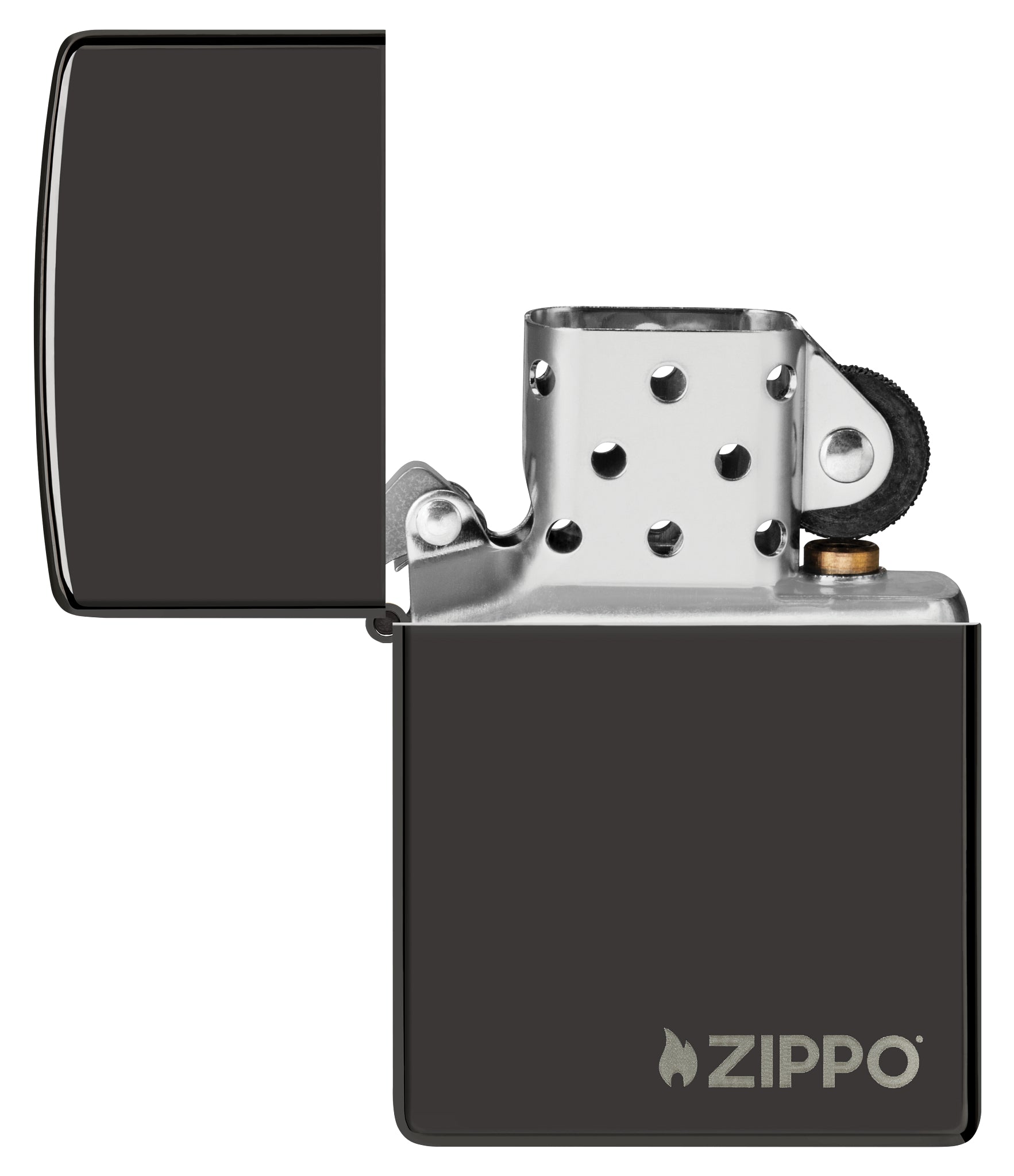 24756ZL High Polish Black with Zippo Logo