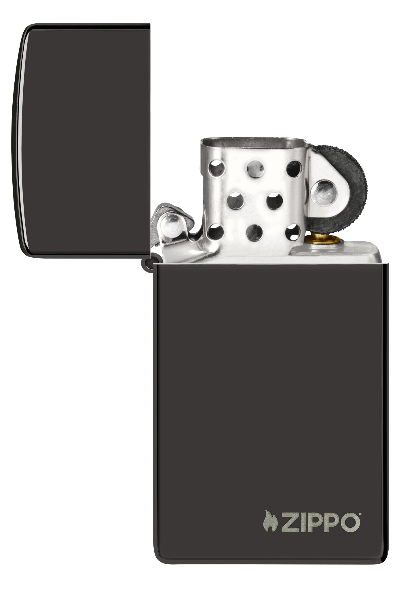 28123ZL Slim High Polish Black with Zippo Logo
