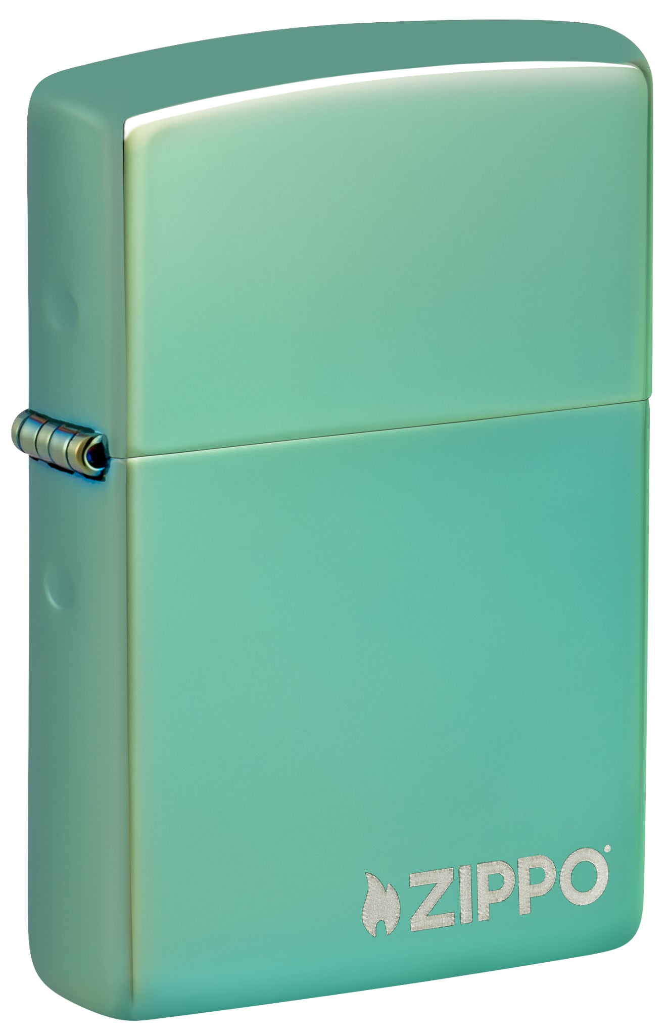 28129ZL High Polish Green with Zippo Logo