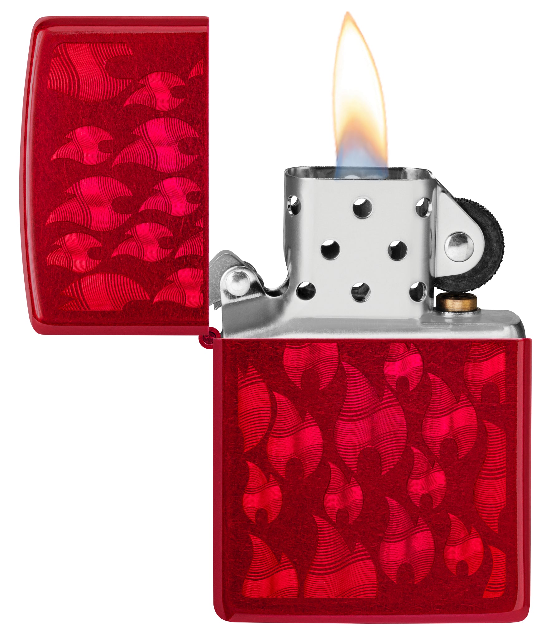 21063 Iced Zippo Flame Design