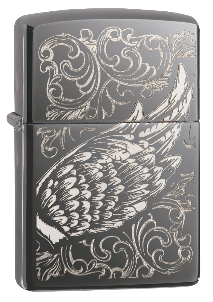 Filigree flame and wings