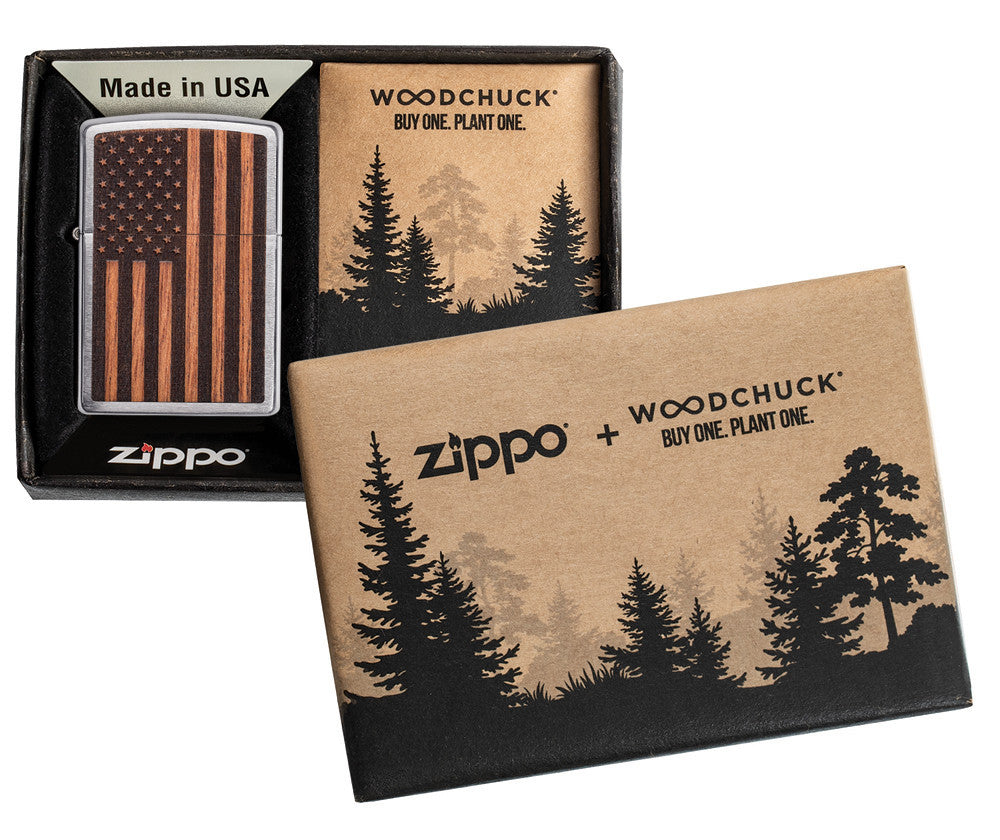 PL200 Woodchuck American Flag