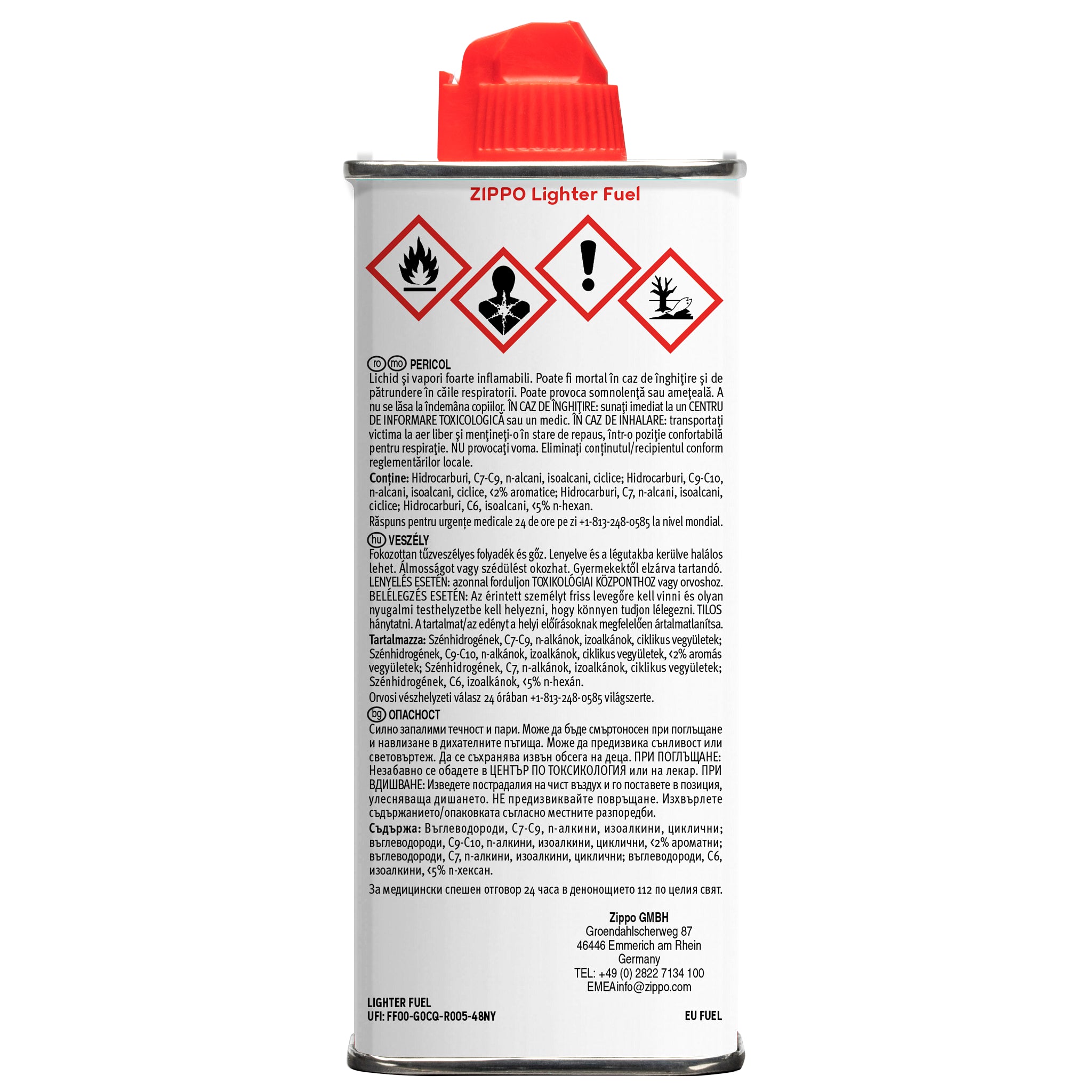 ZIPPO EU Fuel 125ml RO/HU/BG/MO