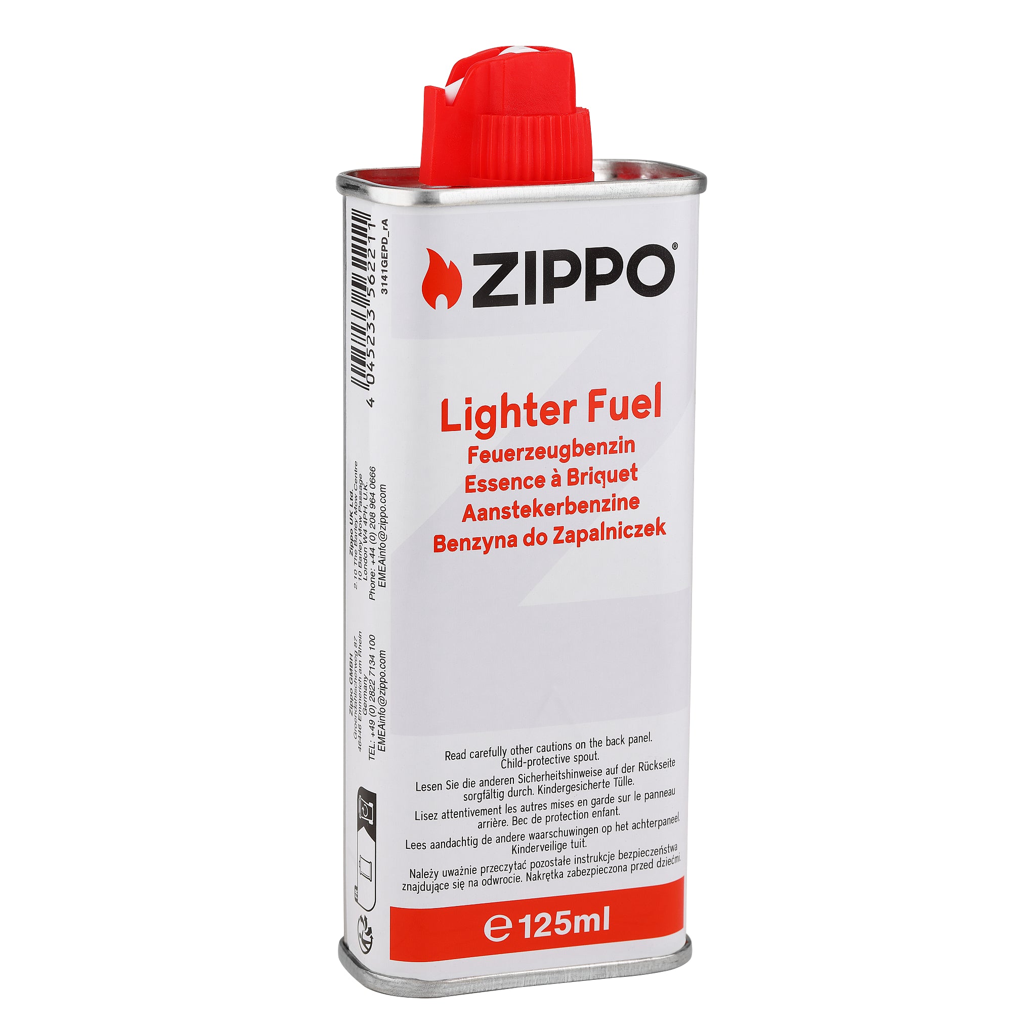 Zippo EU Fuel 125ml DE/FR/EN/NL/PL
